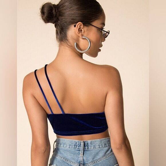 SUPERDOWN X REVOLVE electric blue crop top small - Picture 9 of 11